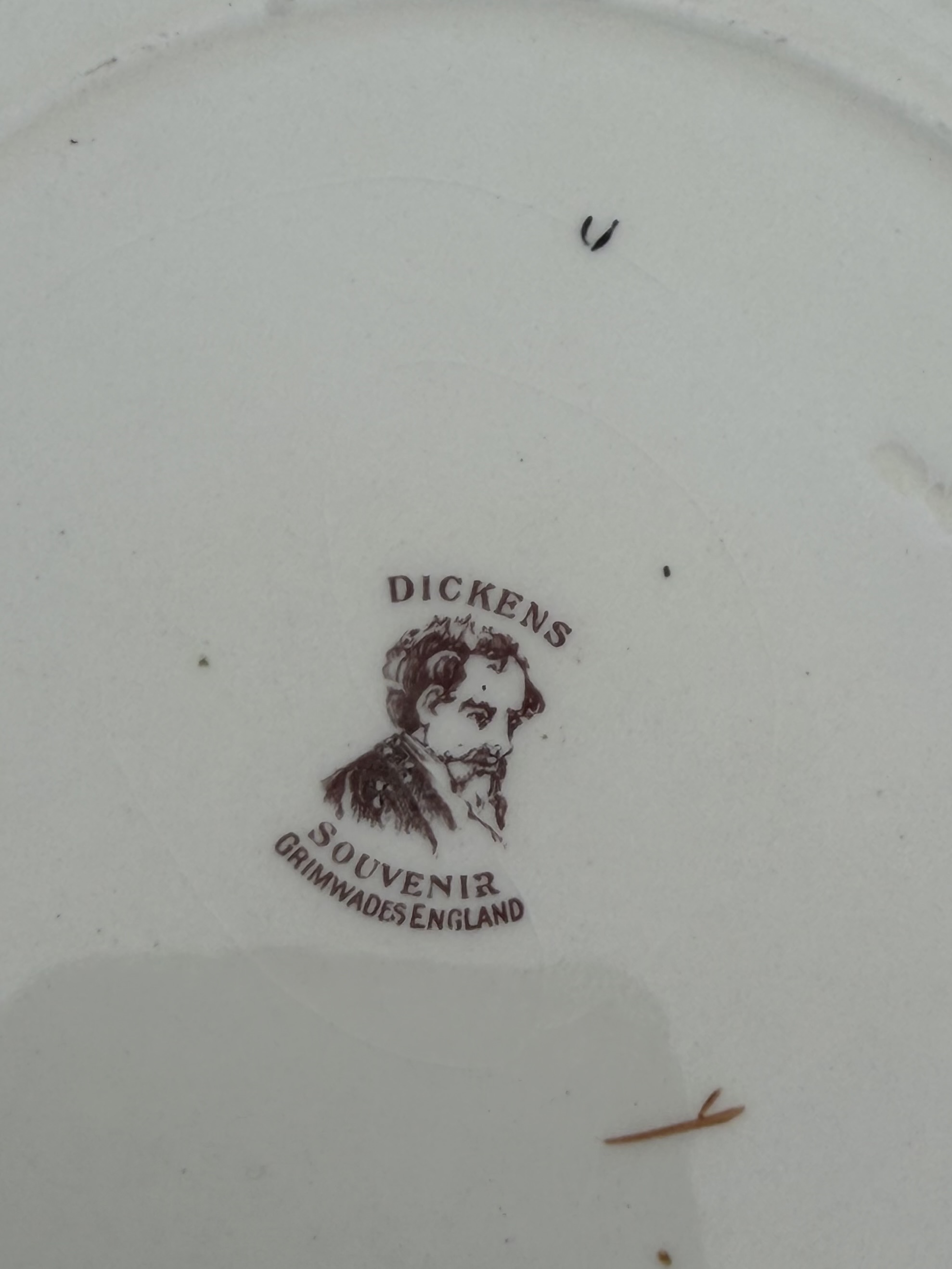 Vintage Royal Winton Grimwades "Mr. Pickwick" Dickens Plate (As-Is) - photo 2