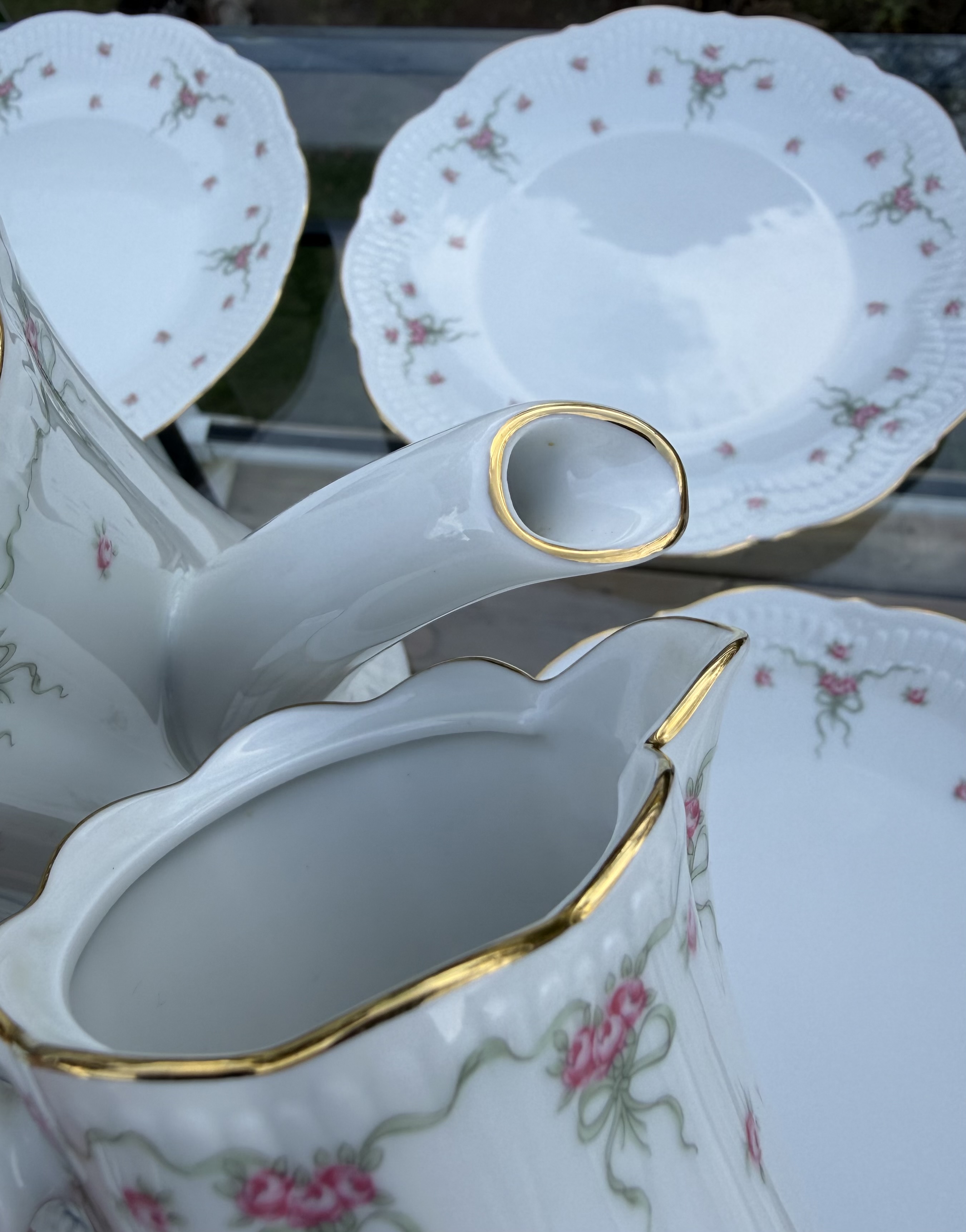 Vintage Schwarzenhammer Bavaria German Porcelain Coffee & Tea Service – 25 Pc - photo 3