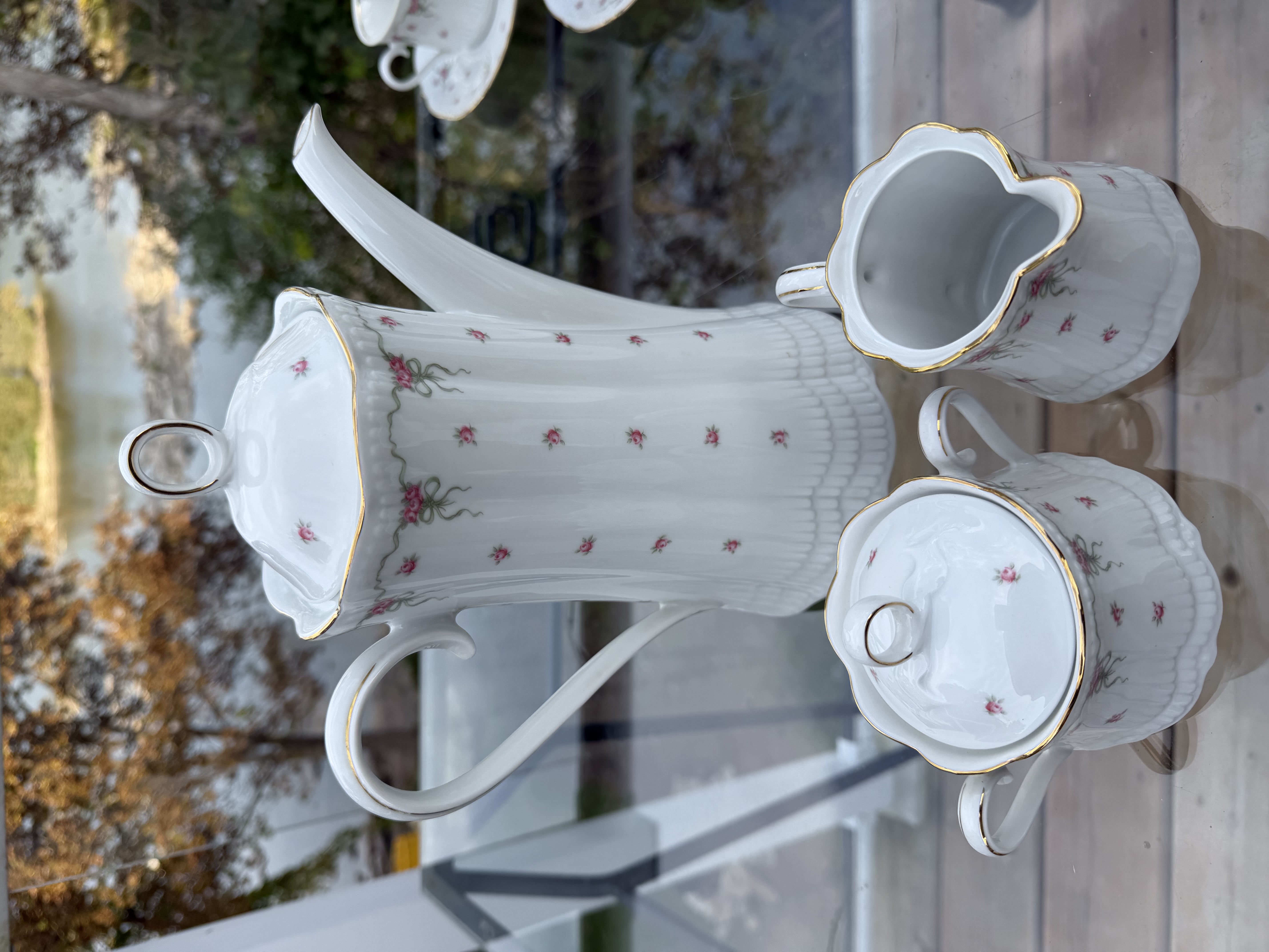 Vintage Schwarzenhammer Bavaria German Porcelain Coffee & Tea Service – 25 Pc - photo 7