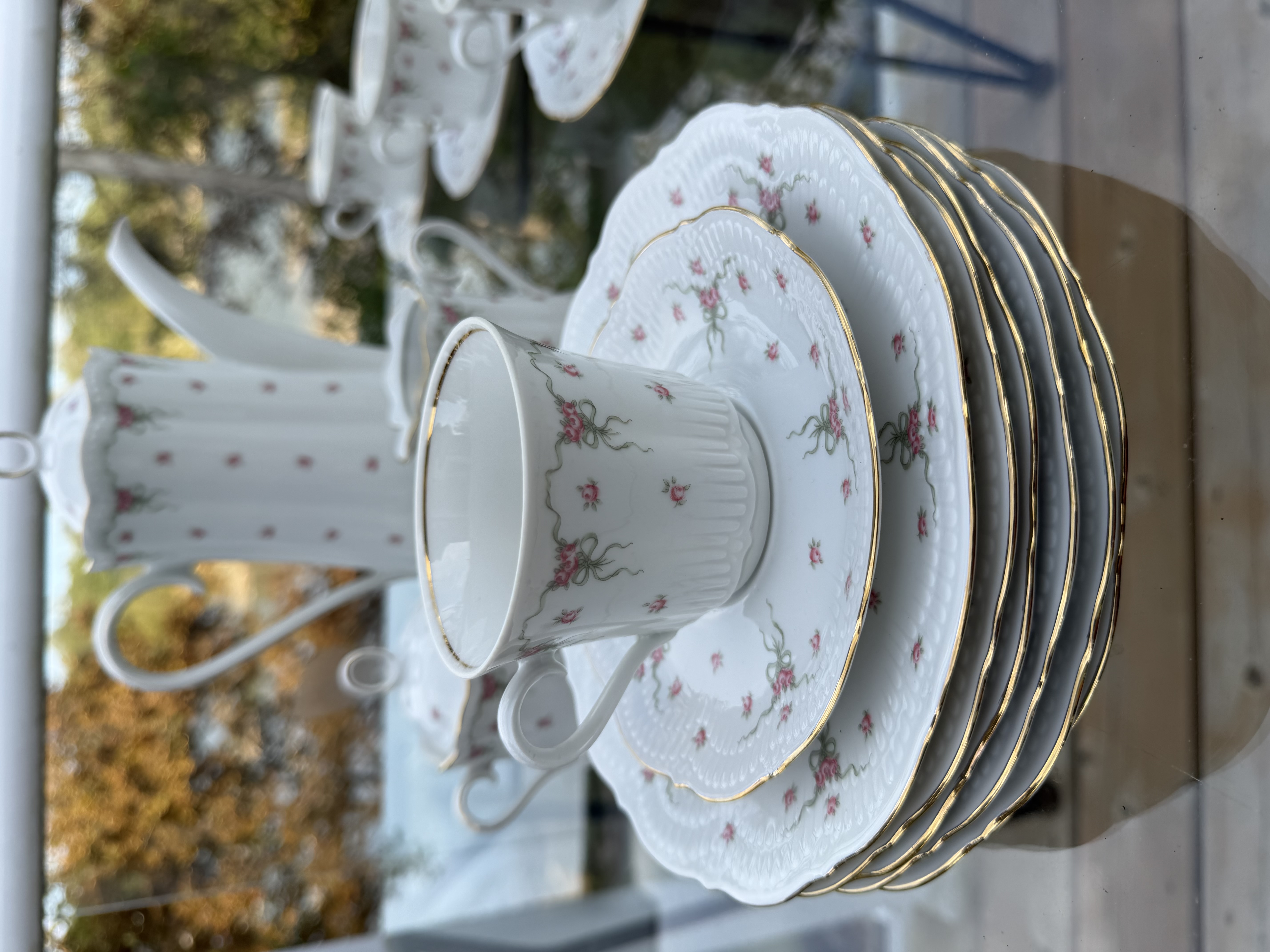 Vintage Schwarzenhammer Bavaria German Porcelain Coffee & Tea Service – 25 Pc - photo 9
