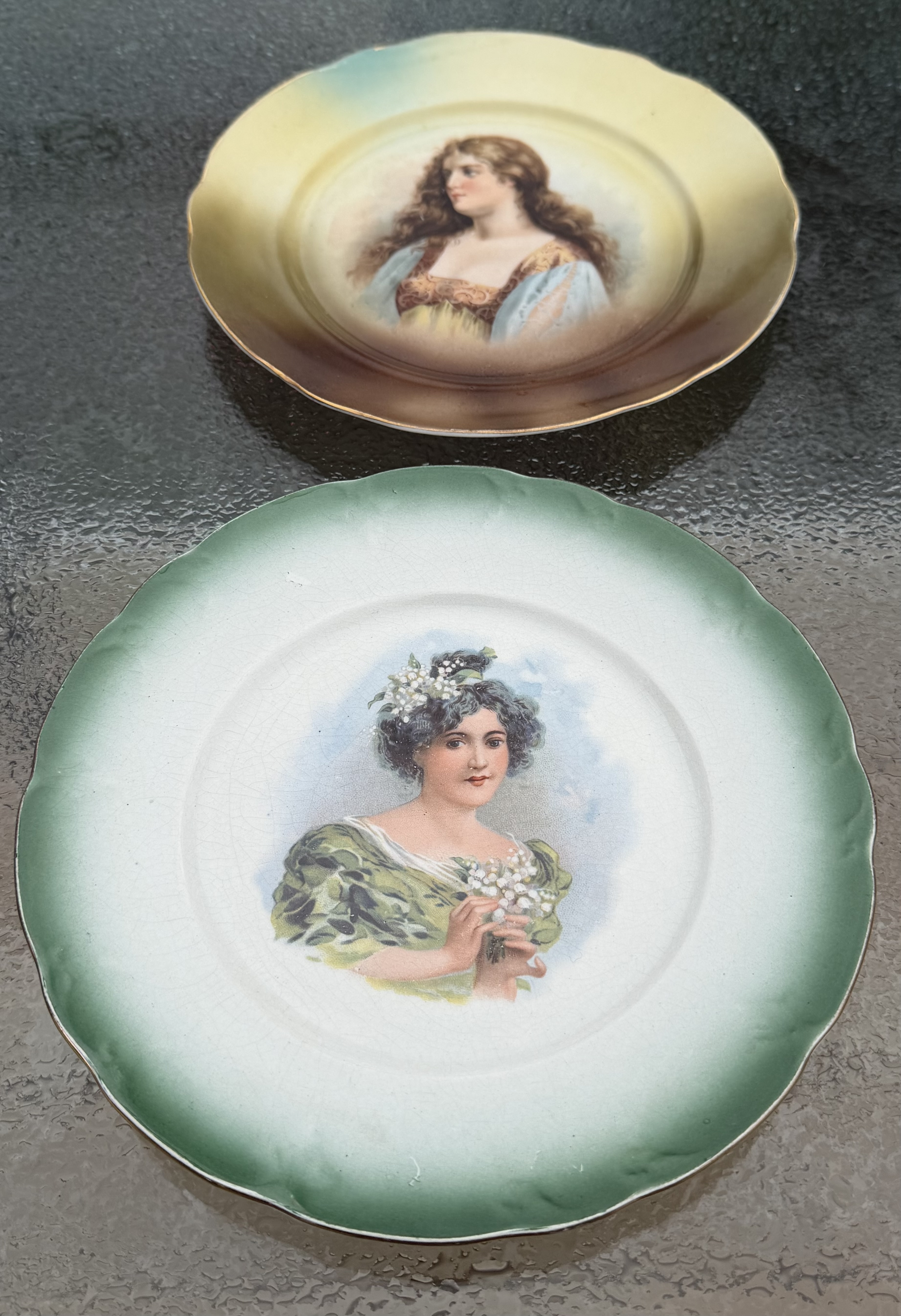 Antique Portrait Plates - 1905 St. Louis Souvenir & Victoria Austria - photo 7