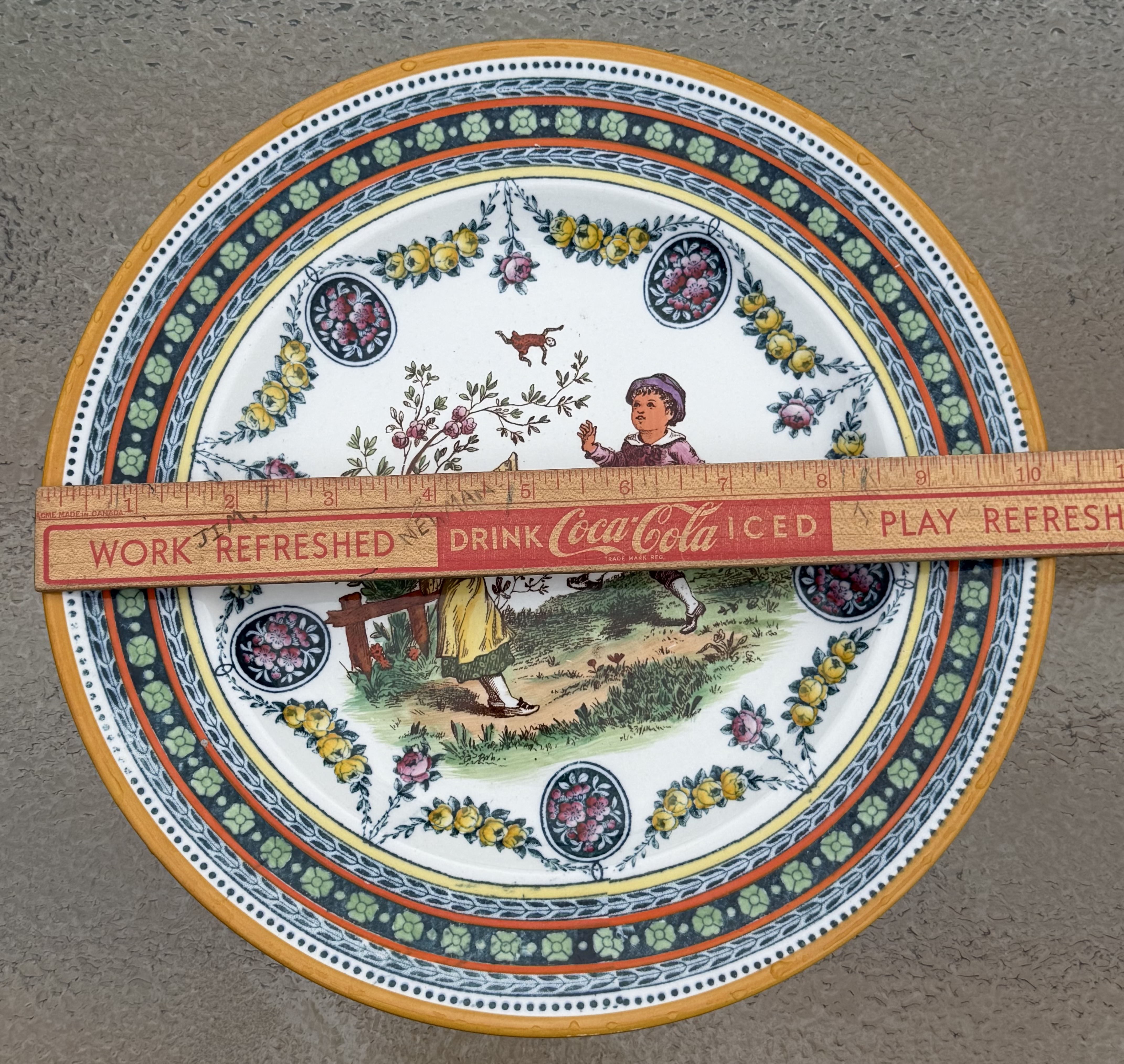 Rare Antique Wedgwood Etruria Hand-Painted Cabinet Plate (10”) - March 1898 - photo 2