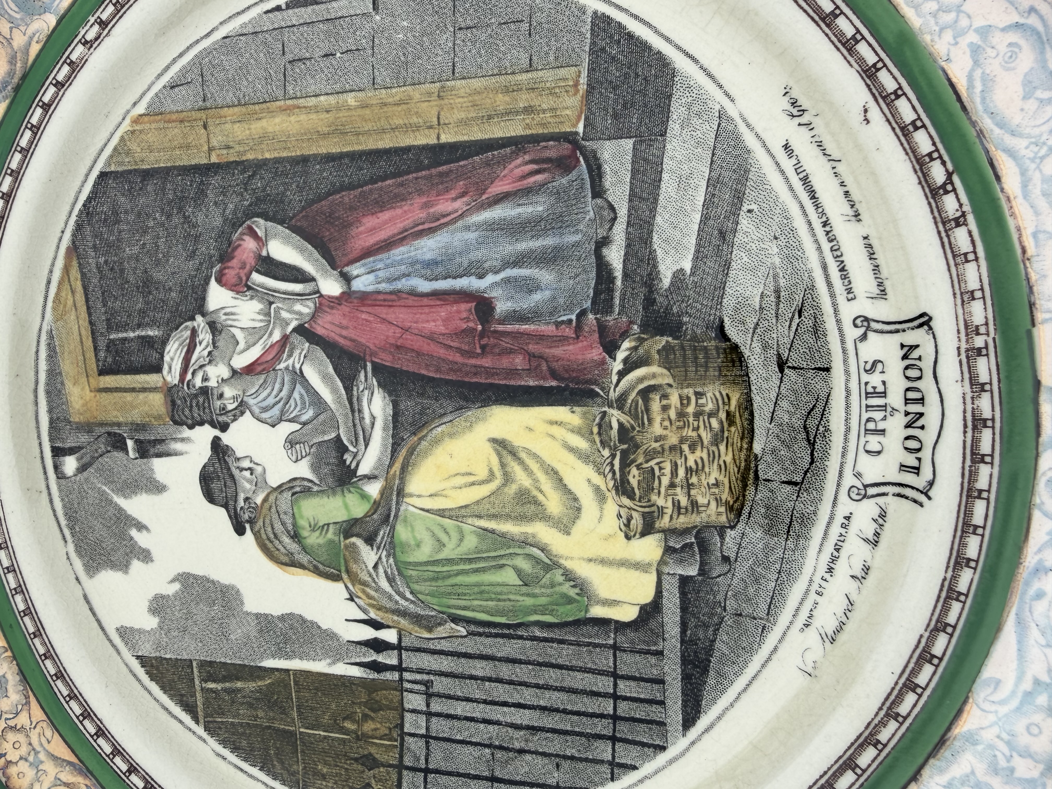 Rare Antique Adams "Cries of London" Collectible Plate - photo 1