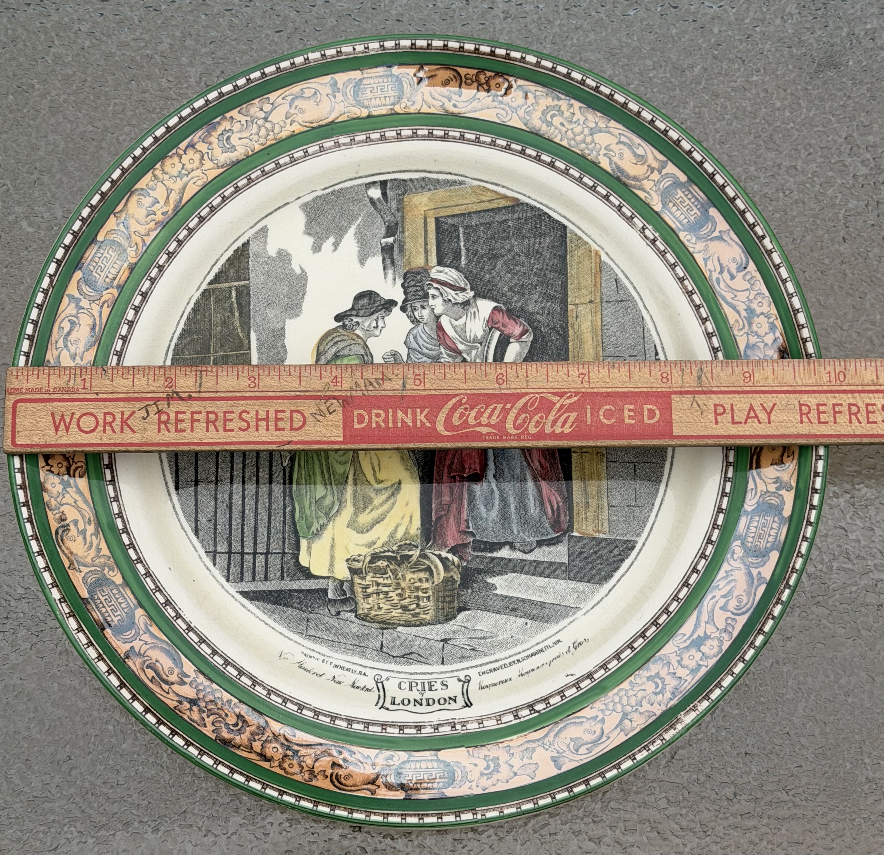 Rare Antique Adams "Cries of London" Collectible Plate - photo 2