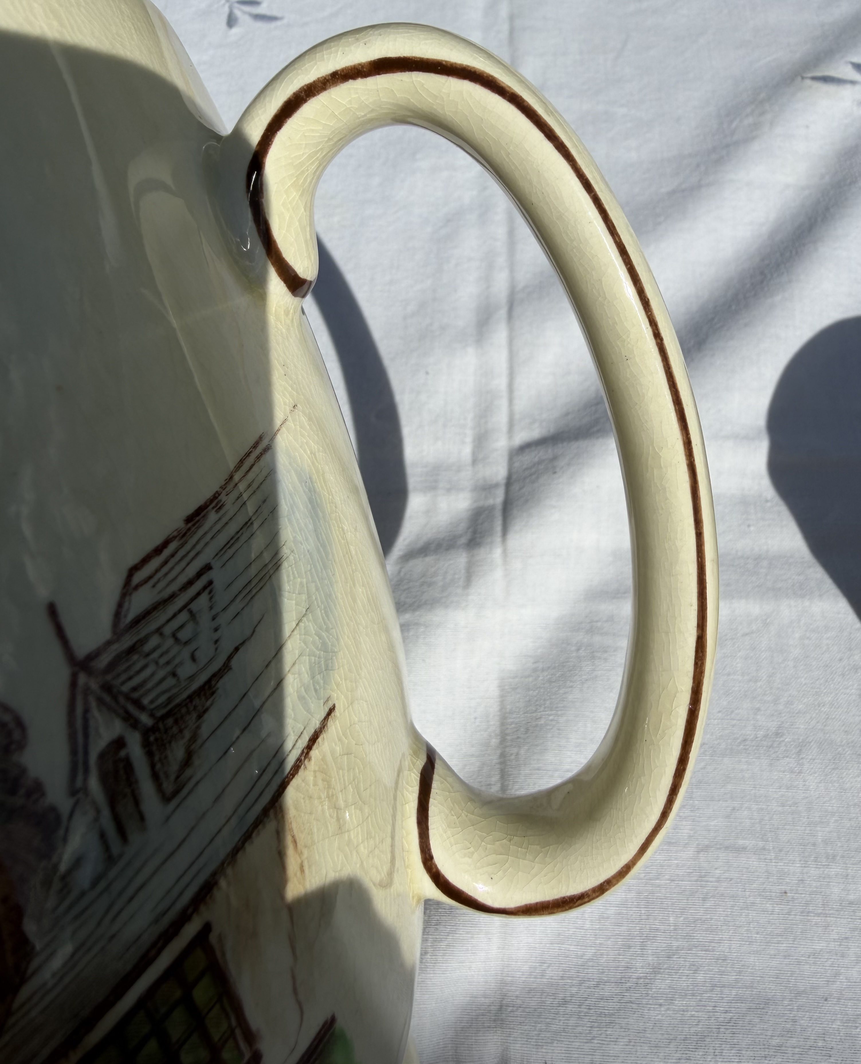Vintage Kirkham Pottery Set - Large 7.5" "Thaxted" Pitcher & Mug (England) - photo 10