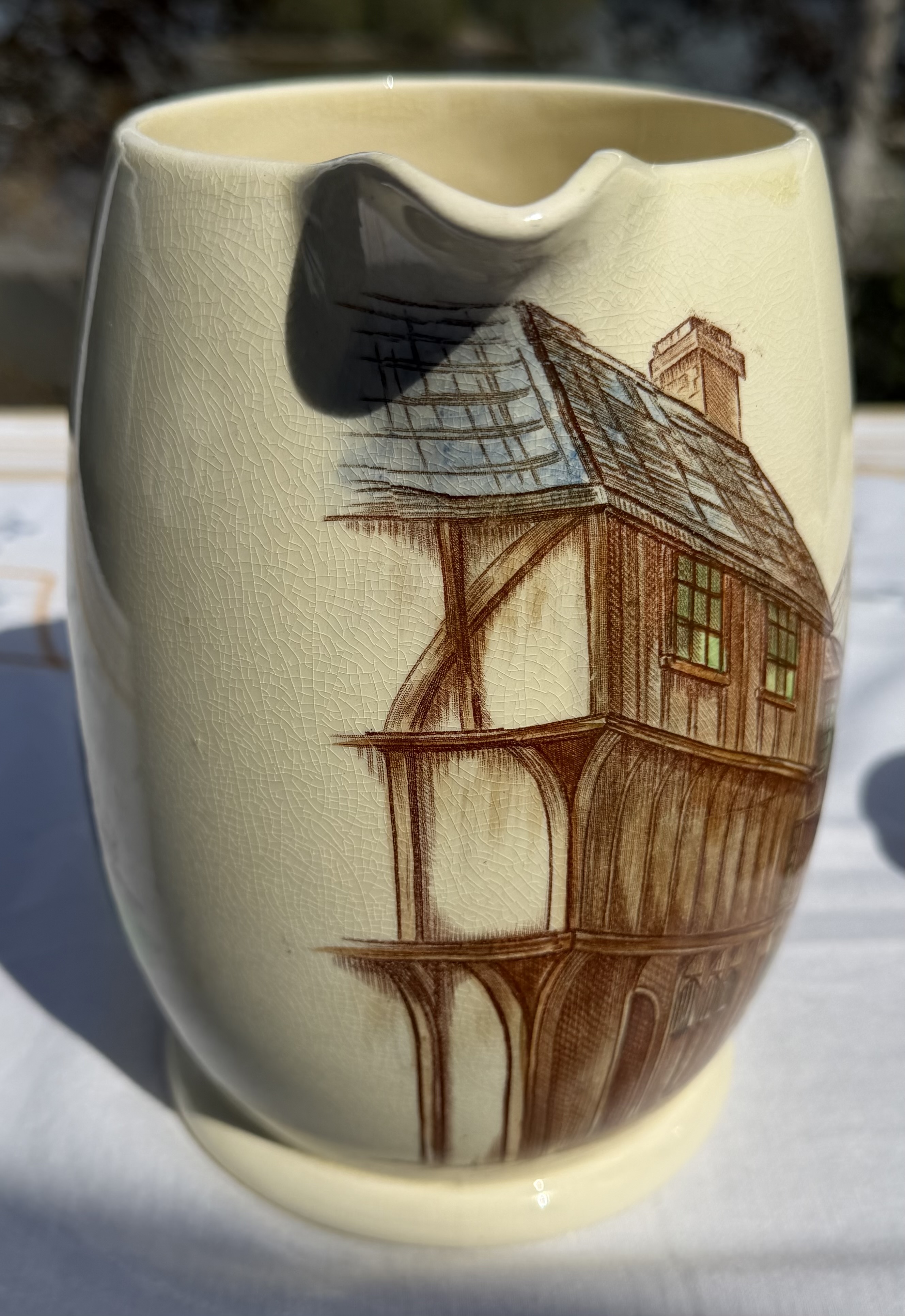 Vintage Kirkham Pottery Set - Large 7.5" "Thaxted" Pitcher & Mug (England) - photo 11